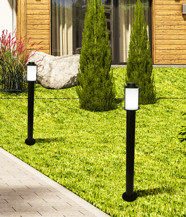 스킨 1등 잔디등, 방수 잔디등, 외부조명 (1m 블랙)