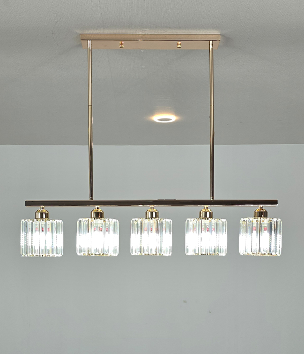 리스 크리스탈5등 펜던트조명 주방식탁조명 LED식탁등